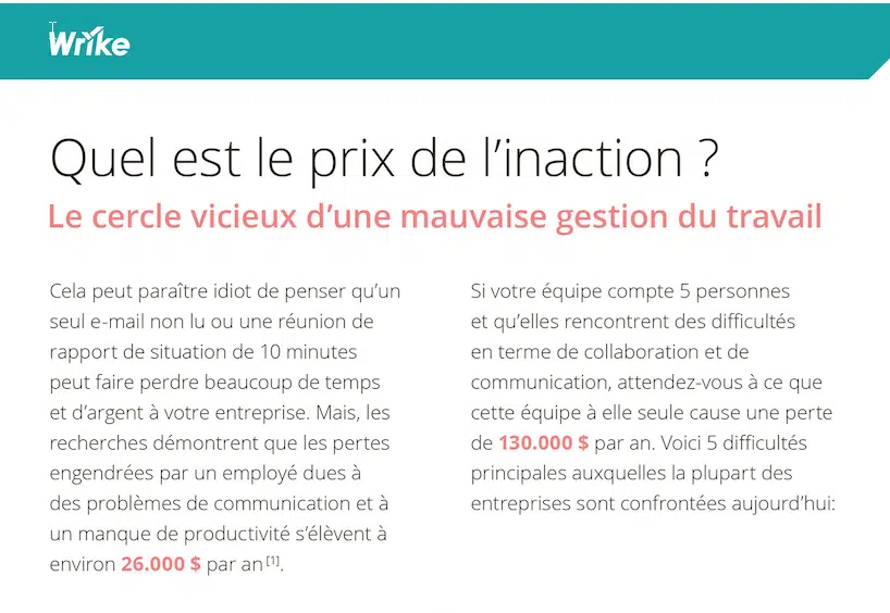 Ne rien faire pour améliorer la gestion du travail vous coûte cher