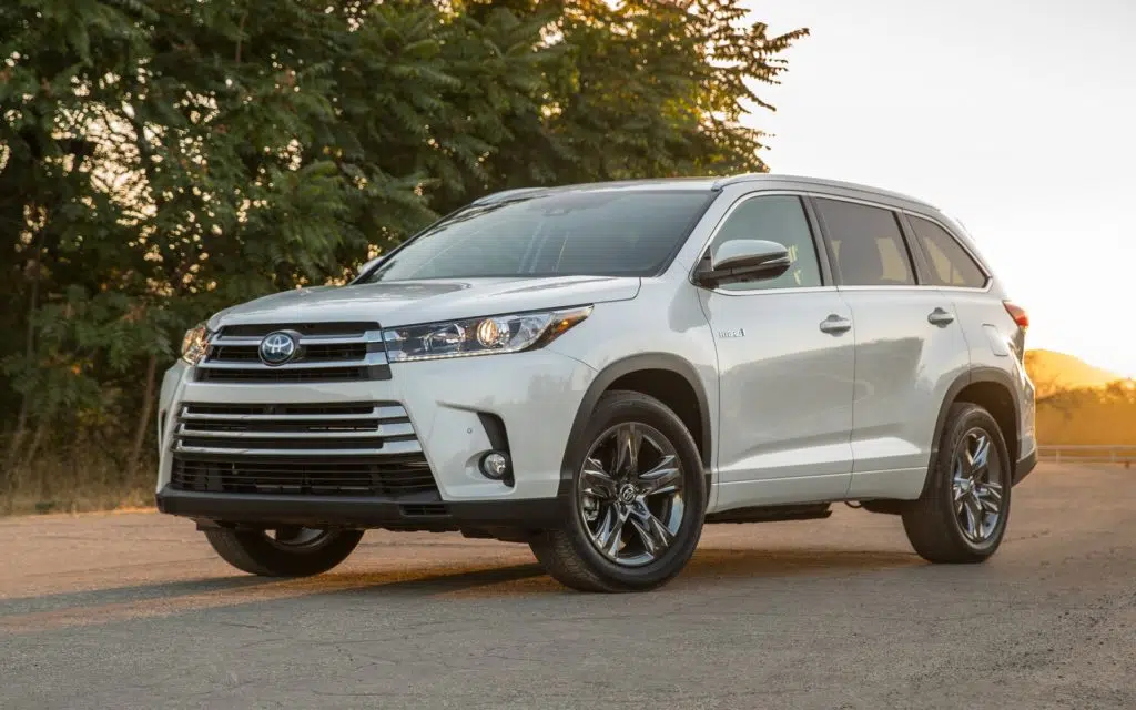 Toyota Highlander pour un voyage confortable