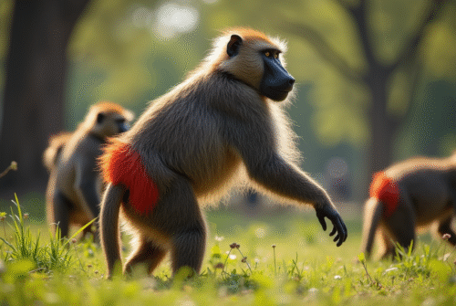 Cul de babouin : rôle social et fonction chez les primates