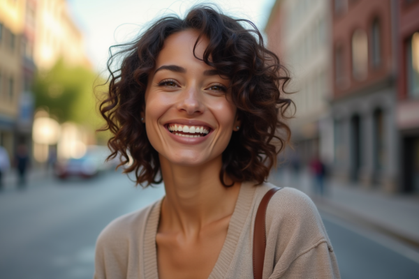 Cheveux bouclés et coupe dégradée courte pour femme : le match
