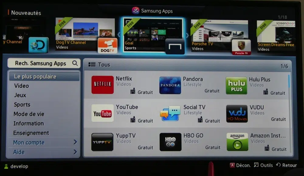 Comment mettre a jour TV Samsung Smart ?